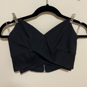 Sexy black crop top
